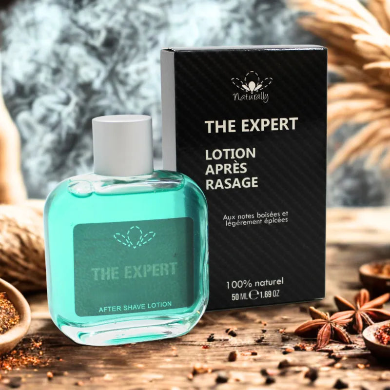 Lotion Après-Rasage Naturelle Hamamélis Peaux Sensibles Hydratante Notes Boisées 50 ml