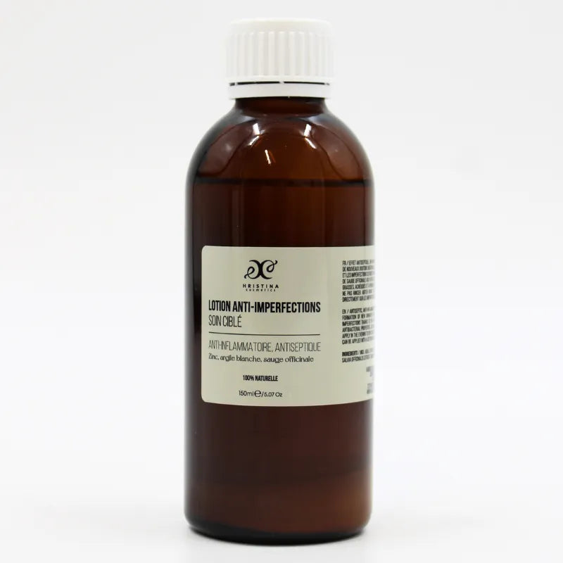 Lotion anti-boutons peau grasse naturelle purifiante apaisante nuit 150ml