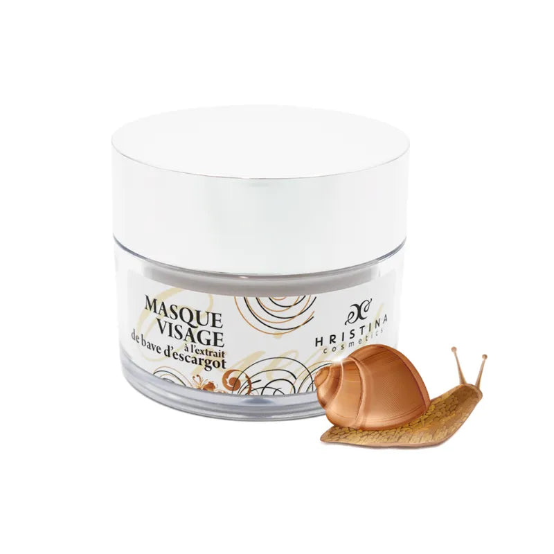 Masque visage nourrissant bave d'escargot collagène élasticité peau 100ml