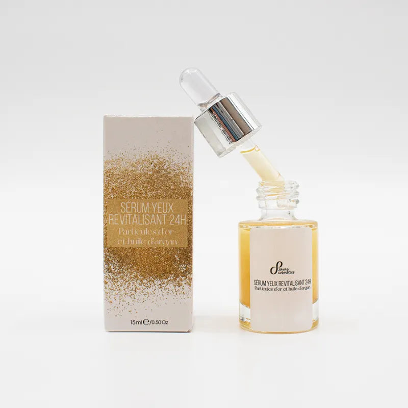 Sérum naturel contour yeux or huile argan rétinol collagène 15ml
