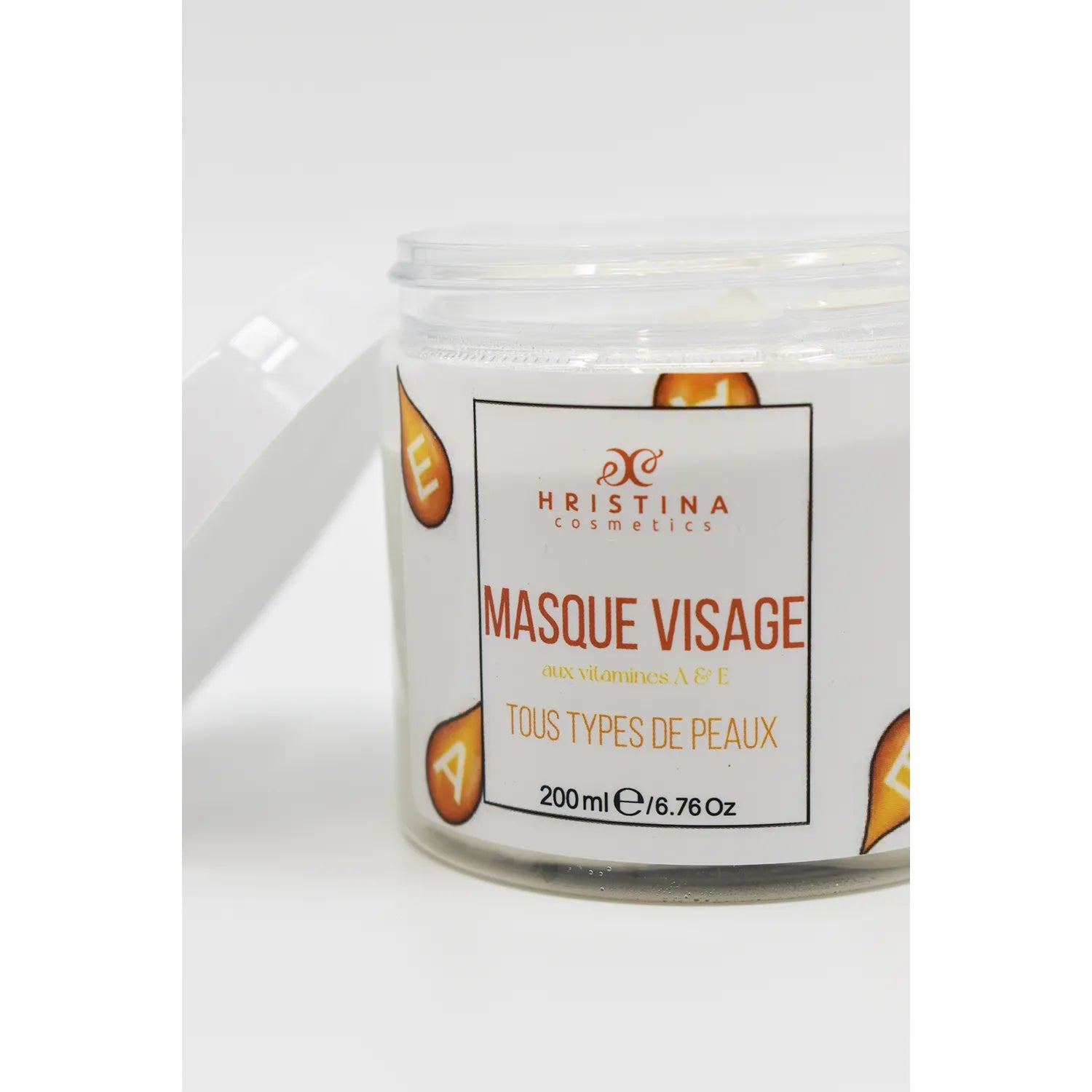 Masque visage naturel vitamines A E kaolin hydratant régénérant tous types peau
