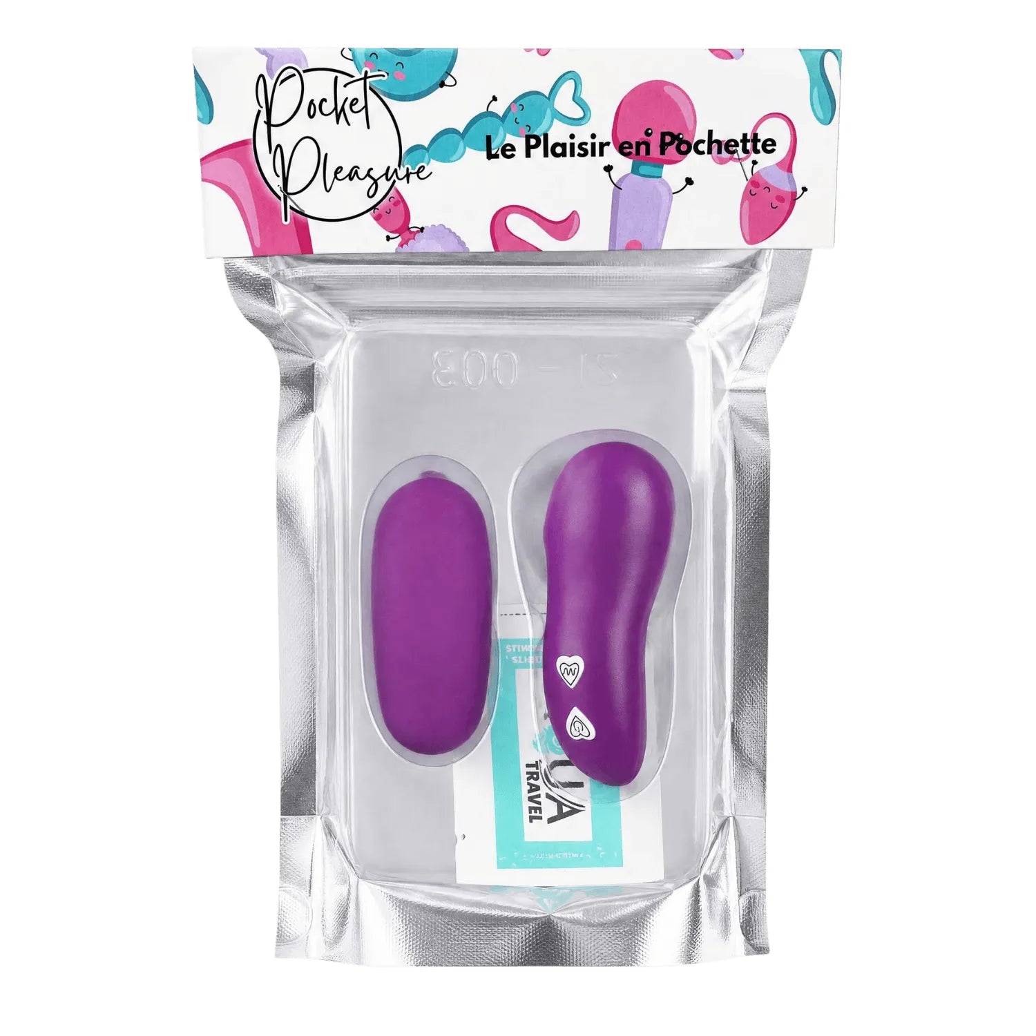 Œuf Vibrant Télécommandé Violet Mat 7 Modes Plaisir Discret Couples