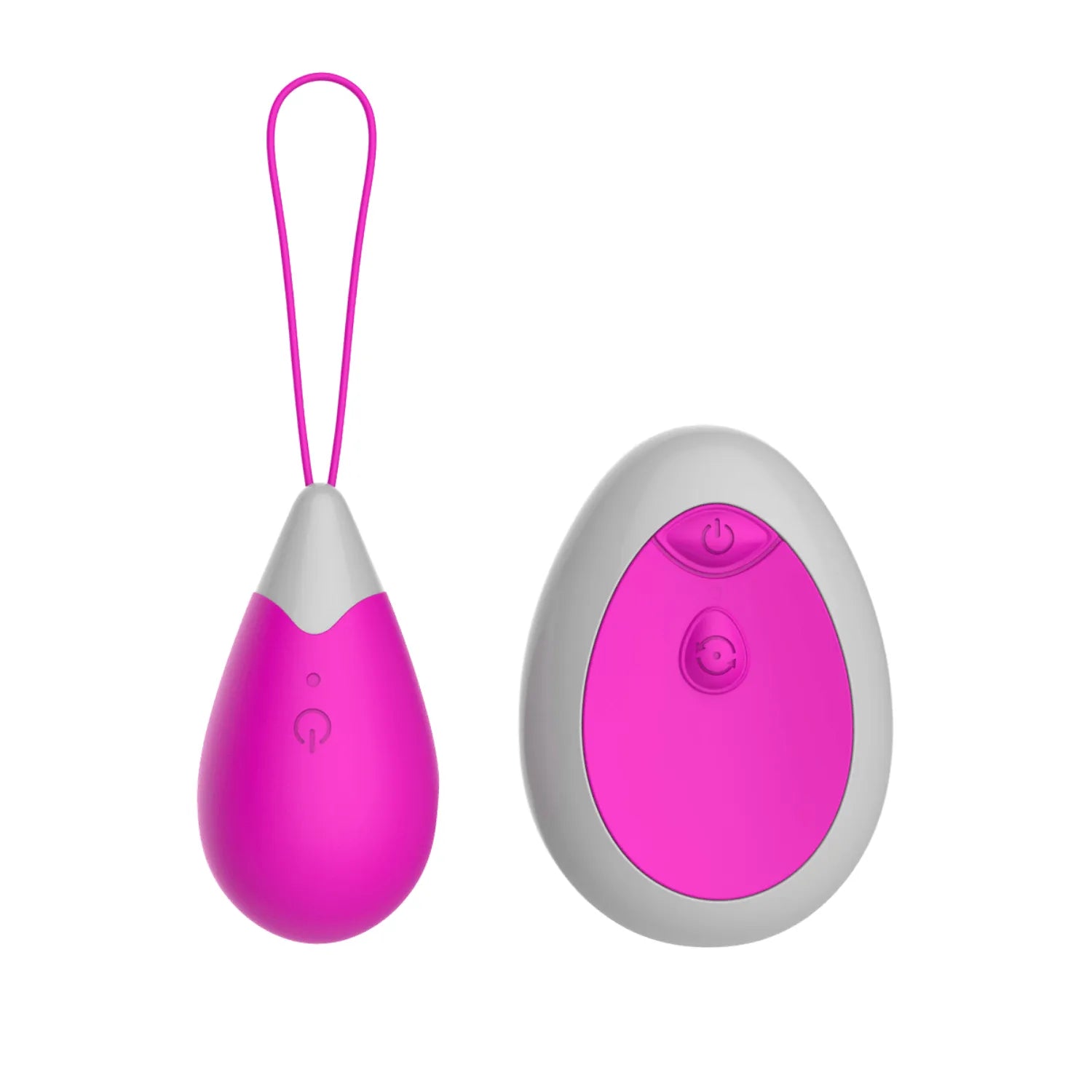 Œuf Vibrant Télécommandé Ergonomique Silicone Fuchsia 10 Modes Rechargeable USB