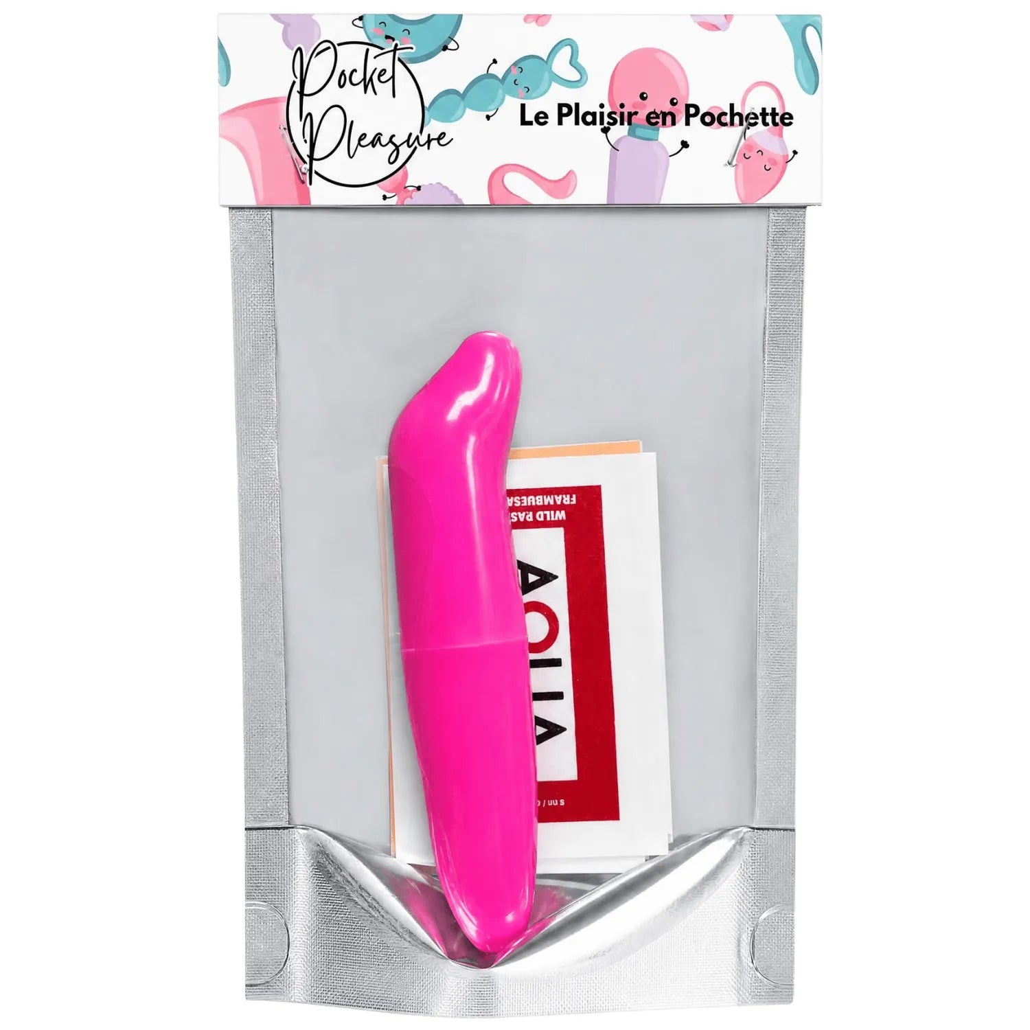 Vibromasseur point G tête incurvée rose fuchsia 12 cm compact léger
