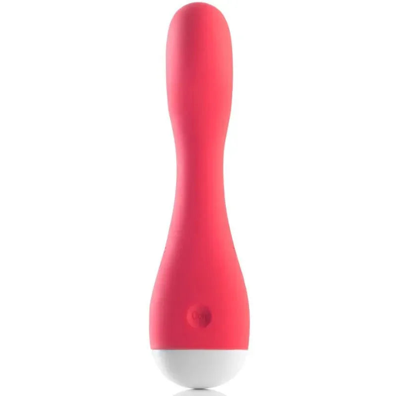 Accessoire plaisir corail submersible vibrant, forme ergonomique, silicone, compact, étanche, couleur corail vive.