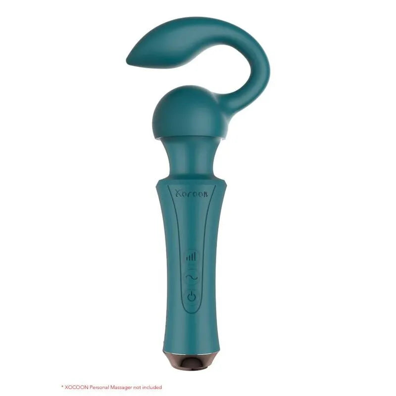 Accessoire silicone bleu interchangeable pour vibromasseur XOCOON, forme ergonomique, stimulation ciblée, toucher soyeux.