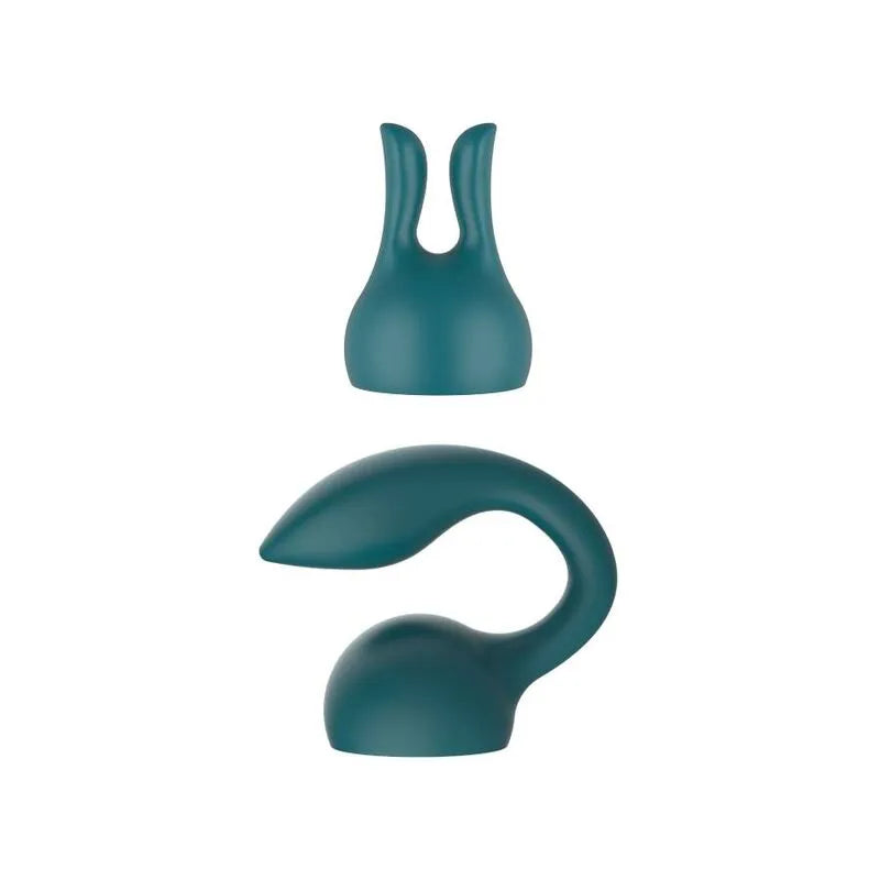 Accessoire silicone bleu interchangeable pour vibromasseur XOCOON, forme ergonomique, doux et flexible pour stimulation ci...