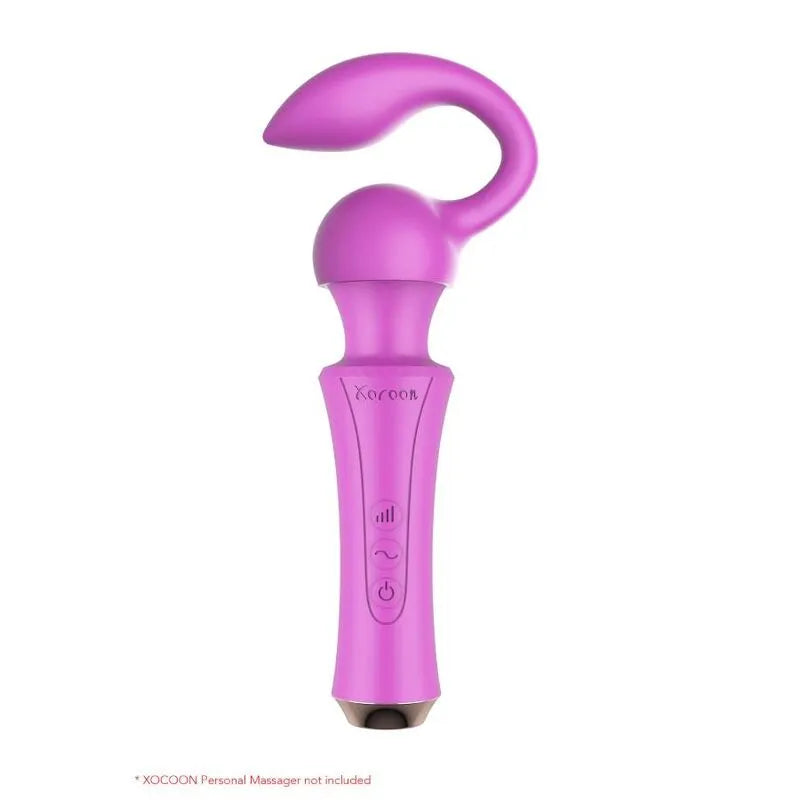 Accessoire silicone rose pour stimulation couple, forme arrondie et flexible, compatible masseur XOCOON, point G et clitoris.