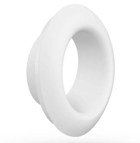 Accessoire blanc interchangeable Satisfyer Pro Deluxe, forme circulaire, hygiène et discrétion pour plaisir continu.