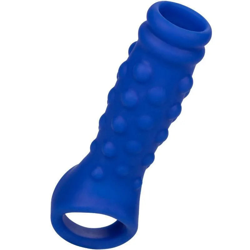 amplificateur silicone liquide ergonomique anneau pénien surdimensionné soutien érection texture double chambre spacieuse sangle scrotale intégrée lisse sans phtalates