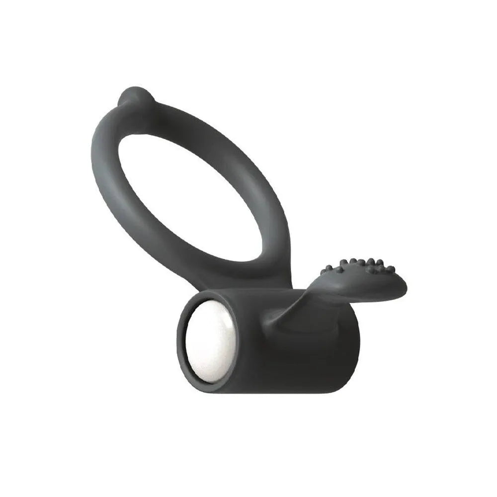 anneau pénien vibrant extensible silicone hypoallergénique mode unique languette stimulation clitoridienne simultanée diamètre 32millimètres piles LR41 fournies