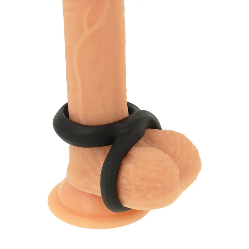 anneau pénien silicone hypoallergénique extensible confortable souple soyeux maintien scrotum intégré endurance sensibilité sûr facile nettoyage