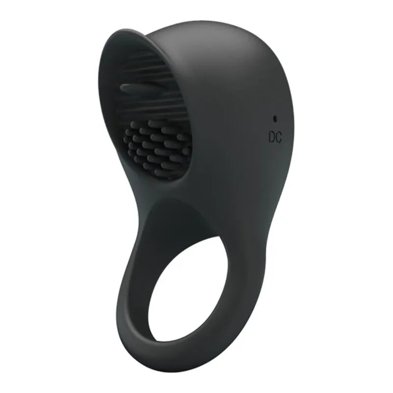 anneau pénien silicone rechargeable stimulateur clitoridien douze réglages léchage doux soyeux ergonomique USB batterie autonomie longue compatible lubrifiants aqueux