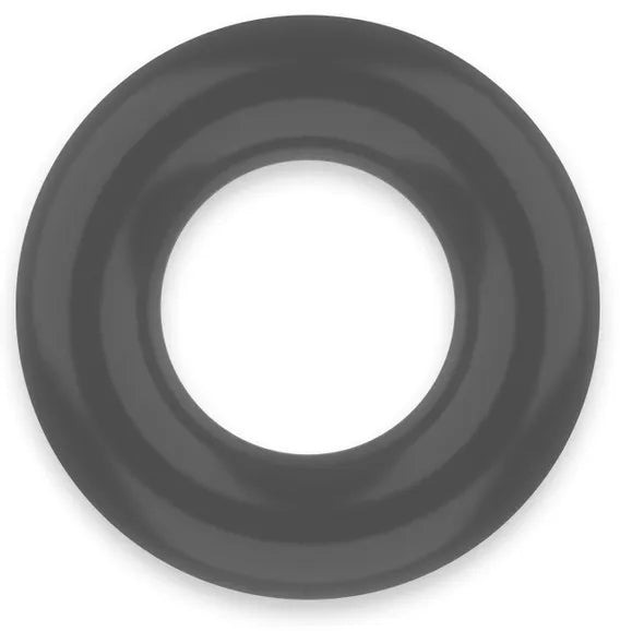 Anneau pénien noir TPE hypoallergénique, ergonomique, flexible, pour érection prolongée et confort optimal.