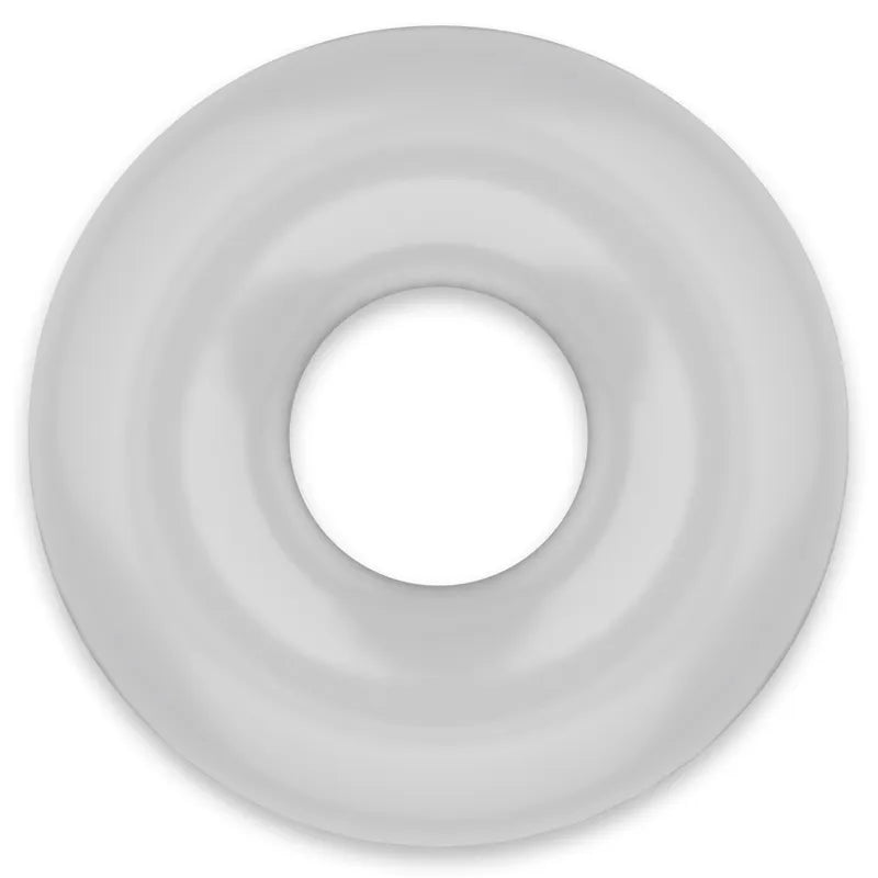 Anneau pénien hypoallergénique TPE gris, extensible, ergonomique, pour confort et performance intimes optimisés.