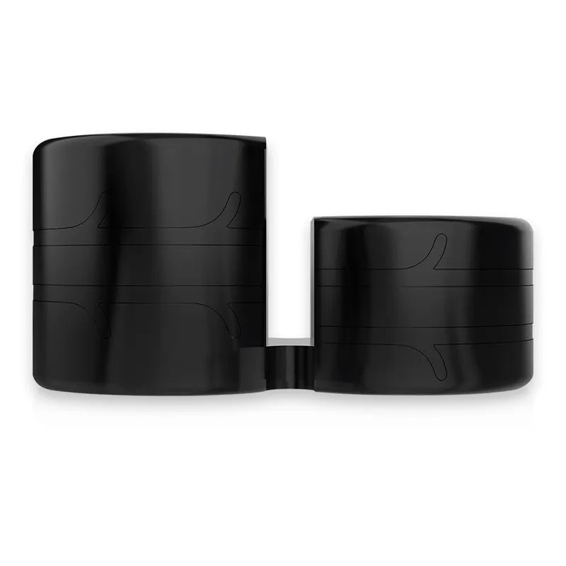 Anneau pénien noir hypoallergénique TPE, design lisse et ergonomique, compression uniforme pour érection prolongée.