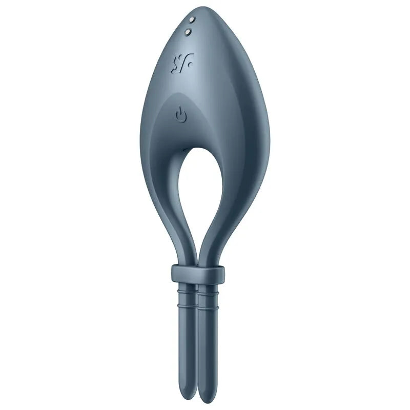 anneau pénien vibrant réglable silicone médical bullseye boucle flexible étanche ipx7 rechargeable magnétique vibrations douces réglages