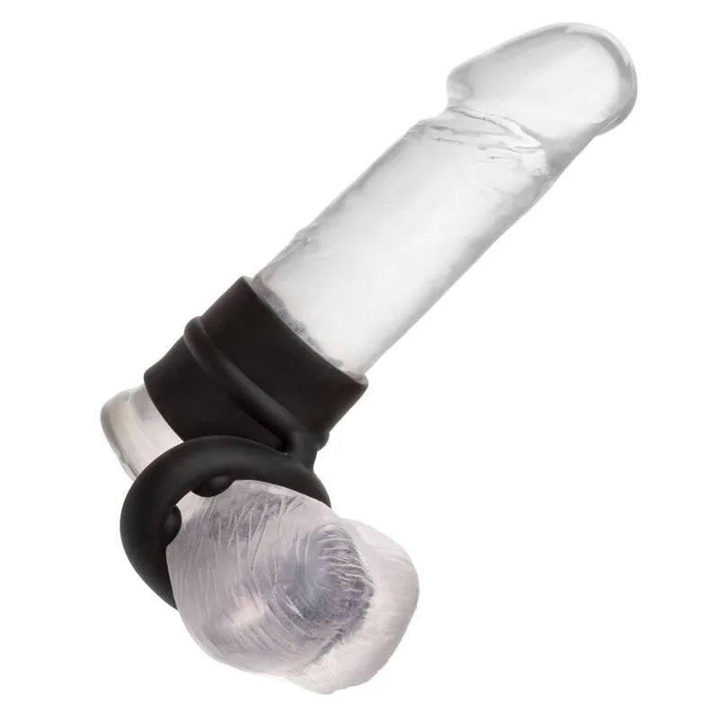 anneau pénien silicone liquide étanche extensible ultra moelleux double soutien scrotum stimulant endurance fermeté prolongée souple hygiénique hypoallergénique