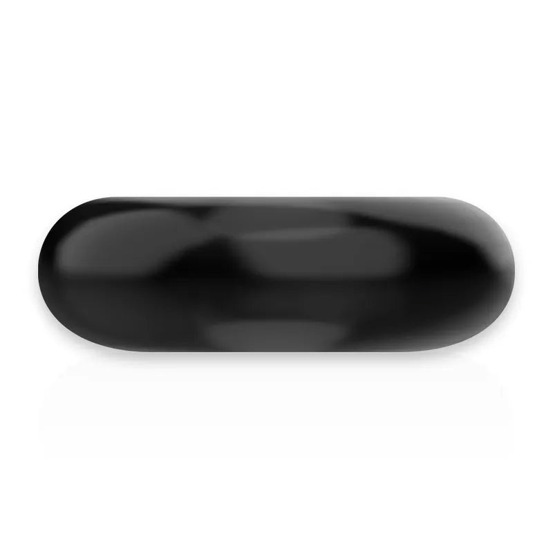 Anneau pénien noir en silicone médical, forme circulaire, surface lisse, pour érection ferme et durable, compatible lubrif...