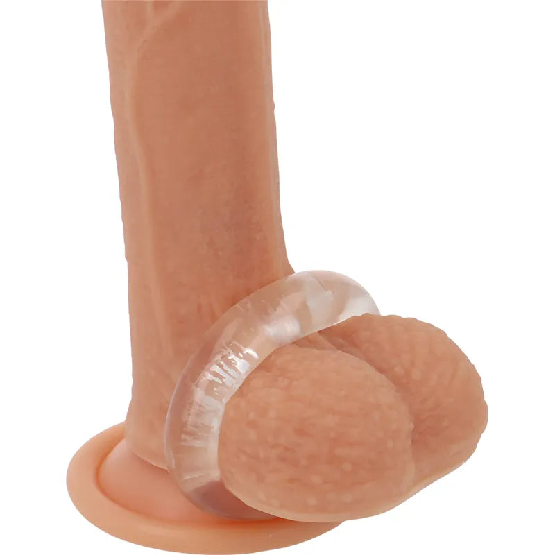Anneau pénien TPE hypoallergénique, compression homogène, érections fermes, confort optimal, sécurité et douceur.
