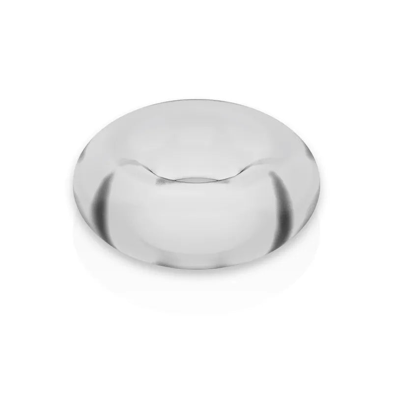 Anneau pénien TPE transparent ergonomique, compression uniforme, stimulation intime, prolongateur d'érection durable.
