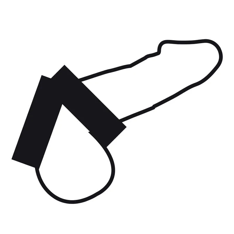 Anneau pénien testiculaire noir en TPR hypoallergénique, souple et durable, pour érections prolongées et confort BDSM.