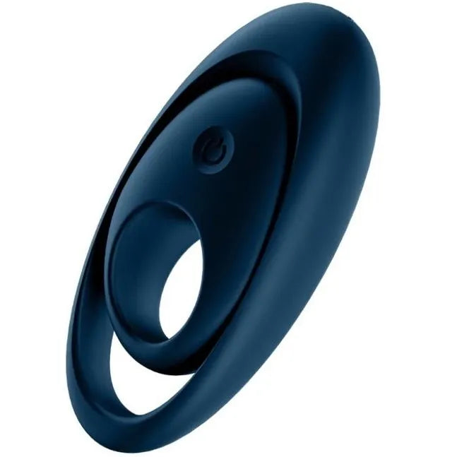 Anneau pénien vibrant silicone médical doux hygiénique double pénis testicules stimulation partagée prolongation érection douze programmes vibrations étanche
