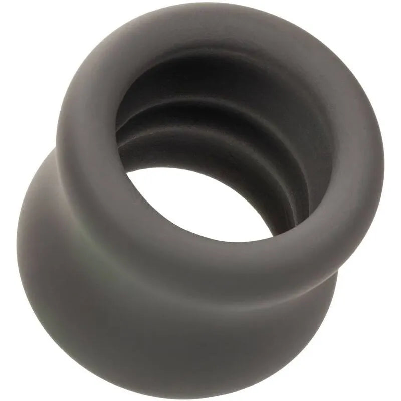 Anneau scrotum silicone liquide noir, forme sablier incurvée, ultra-élastique, doux, durable, soutien érection.