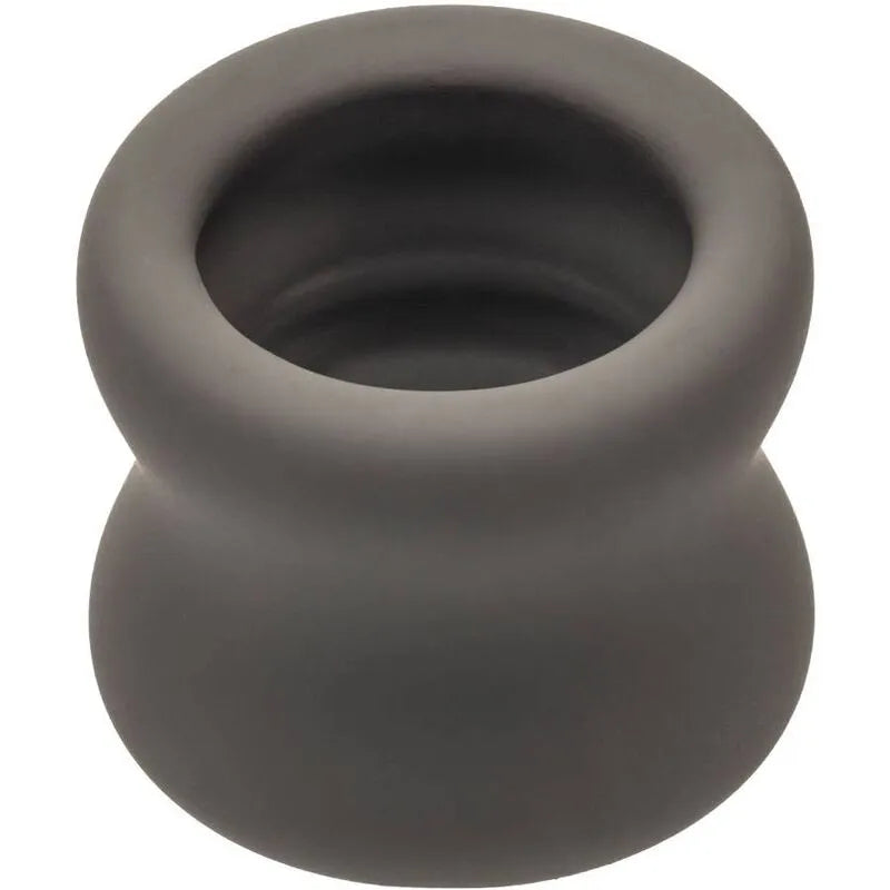 Anneau scrotum silicone liquide noir, forme sablier incurvée, ultra-élastique, doux, durable, soutien érection.
