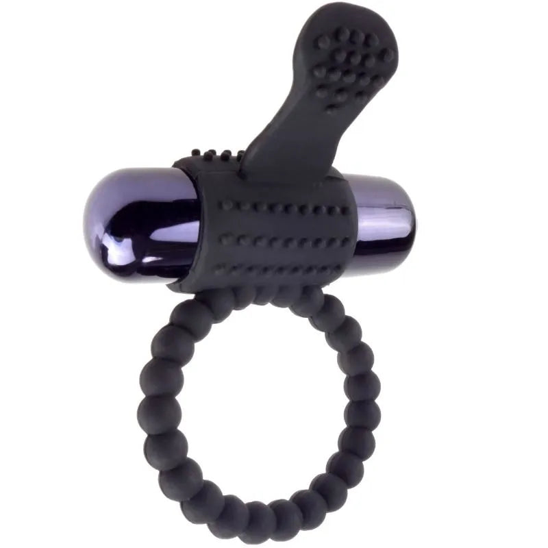 Anneau vibrant silicone violet souple plastique restrictif confortable vibrations puissantes diffusion intégrale prolongateur érection étanche sensations intenses orgasmes explosifs