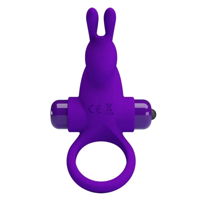 anneau vibrant silicone violet foncé dix fonctions stimulation personnalisée ergonomique doux tactile hypoallergénique durable confortable discret élégant silencieux