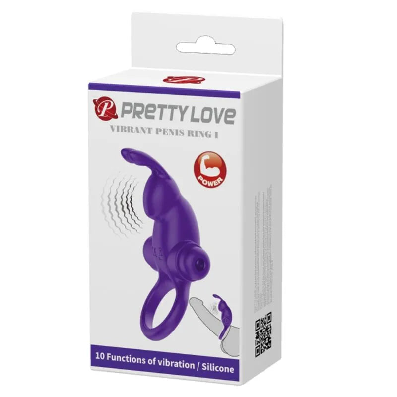 Anneau vibrant silicone violet foncé, ergonomique, 10 fonctions, doux, discret, élégant, stimulation personnalisée.