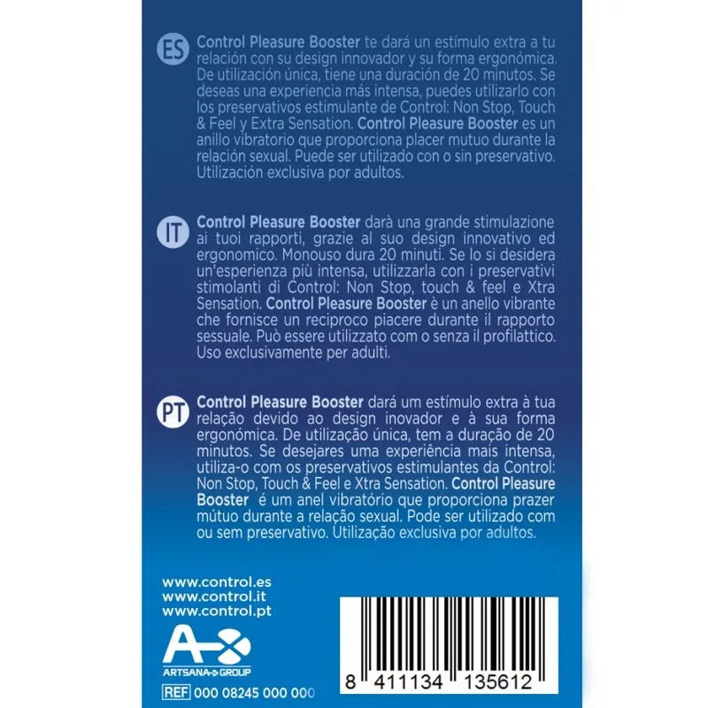 Anneau vibrant silicone bleu avec pointes surélevées, design ergonomique pour couples, compatible préservatifs.
