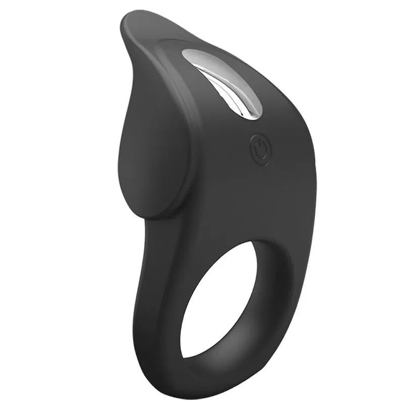 anneau vibrant pénien silicone rechargeable capteur tactile élasticité adaptable confort sécurité vibrations puissantes prolongation érection retard éjaculation mémoire noir