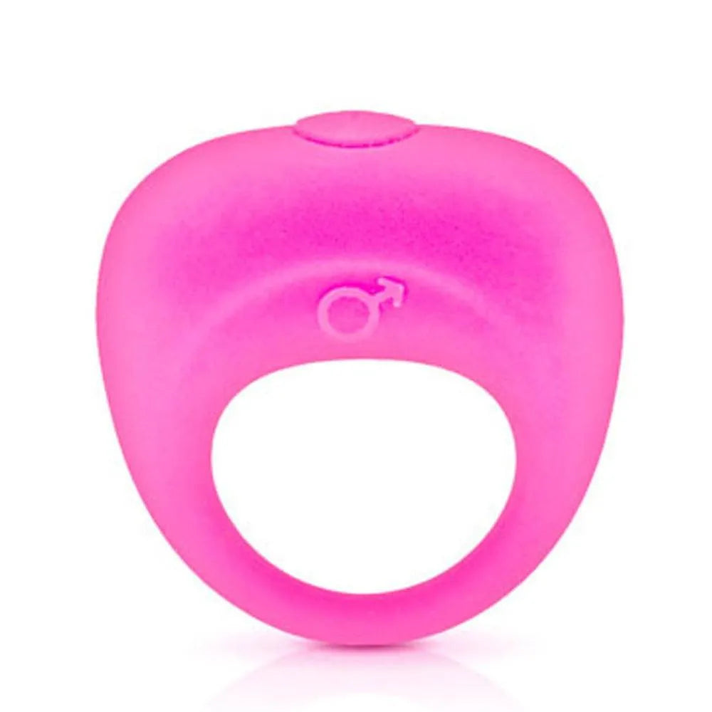 anneau vibrant pénis rose futuriste silicone doux waterproof extensible ergonomique haute performance compact silencieux rechargeable piles fournies sans phtalates