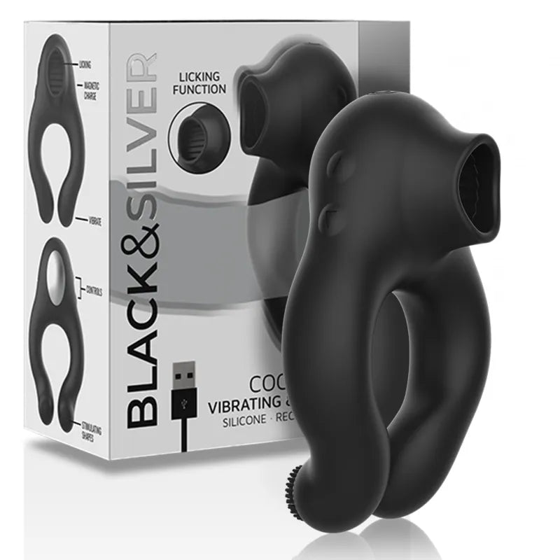 Anneau Vibrant Silicone Médical Extensible Confortable Stimulateur Clitoridien Stimulation Couples Puissant Silencieux Étanche IPX6 Rechargeable Batterie Lithium Câble
