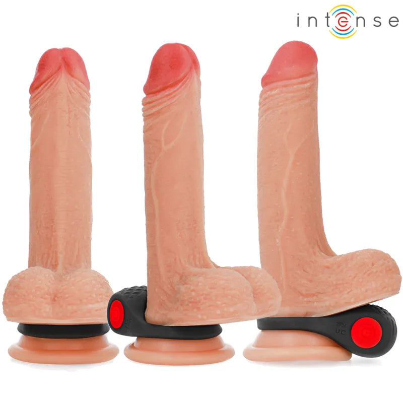 Anneau vibrant noir en silicone avec télécommande, étanche, ajustable, 10 modes de vibration, stimulation intense.