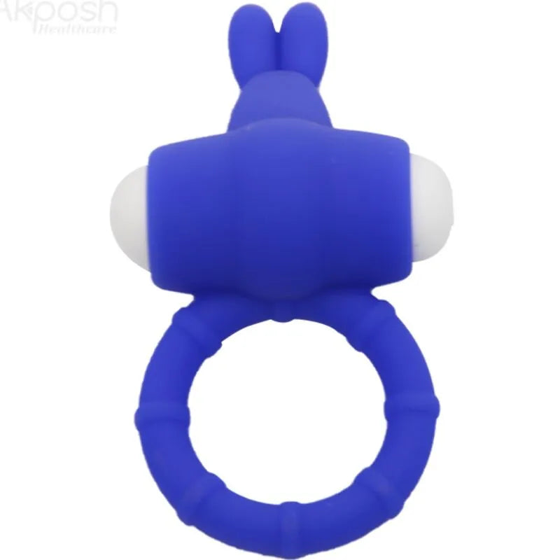 Anneau Vibrant Silicone médical ABS étanche submersible douche bain piscine ergonomique confortable silencieux puissant piles LR41
