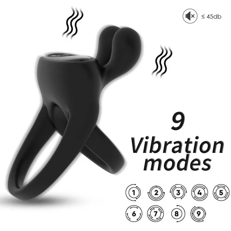 anneau vibrant submersible silicone médical plastique rechargeable étanche ergonomique modes vibration durable intime couple confort sécurité sensations aquatiques