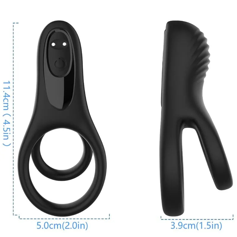Anneau vibrant submersible silicone médical rechargeable USB neuf modes vibration étanche ergonomique compact discret puissant silencieux sécurité ABS