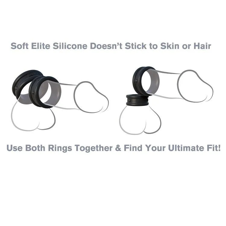 Anneaux silicone larges érections durables confort supérieur sans phtalates médical restriction sanguine douce intensité puissance modulable réutilisable nettoyage facile intime