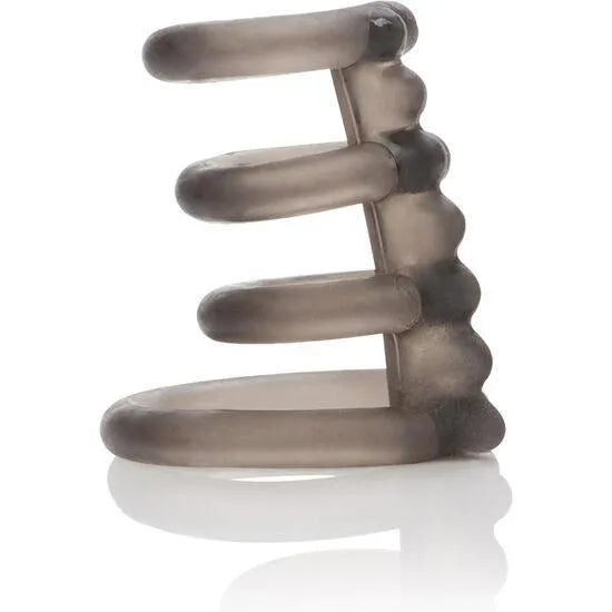 anneaux péniens triples élastomère doux ultra extensible confortable super élastique maintien érection prolongée stimulation orgasmique débutants expérimentés