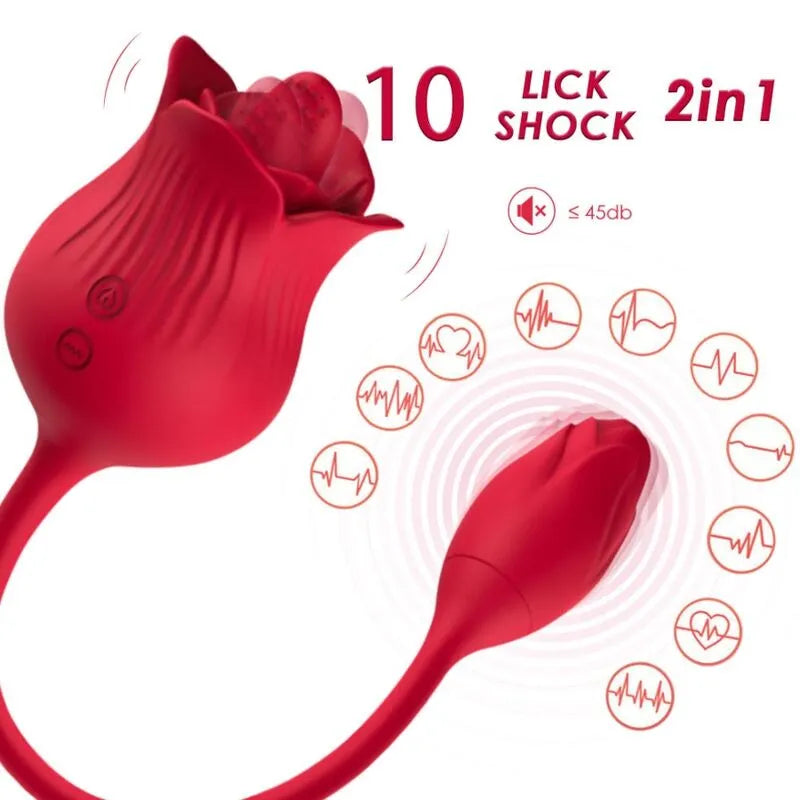 appareil clitoridien étanche silicone médical rechargeable dix modes vibration dix modes aspiration ergonomique compact discret design floral rose