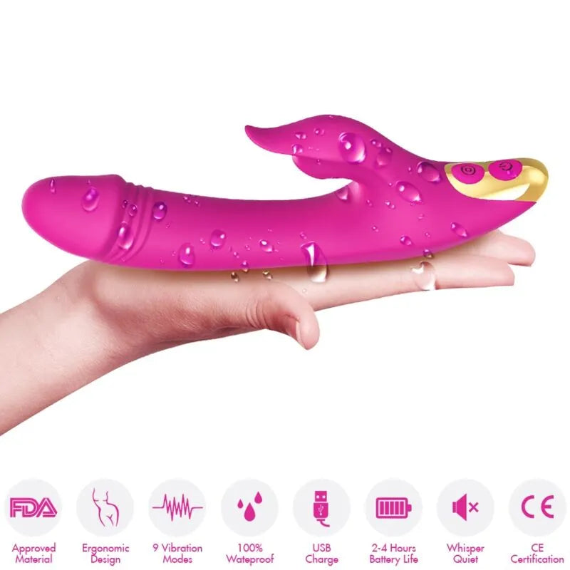 Vibromasseur Étanche Aspiration Clitoridienne Silicone