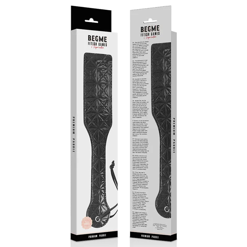 Bâillon BDSM en cuir vegan noir, design ergonomique, ajustable, avec métal sans nickel, dans un emballage discret et esthé...