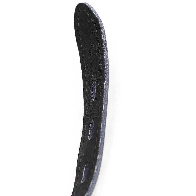 Bâillon-boule BDSM en silicone noir, ajustable, avec sangle en simili cuir et boucle sécurisée, diamètre 4 cm.