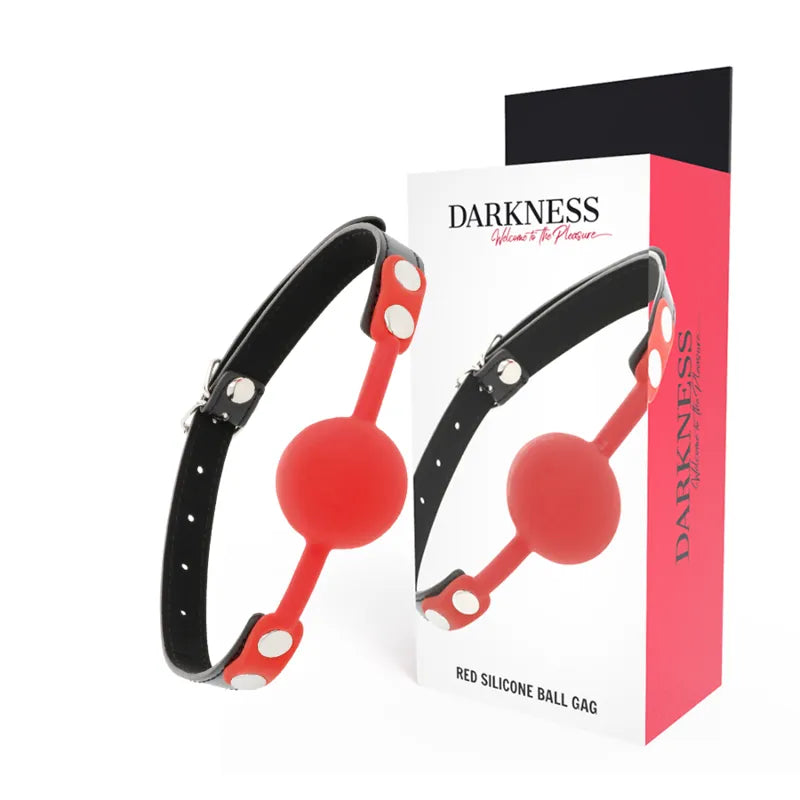 bâillon silicone confortable durable lanières cuir coutures élégantes réglable universel débutant avancé fétiche mystérieux excitant sécuritaire marque supérieure