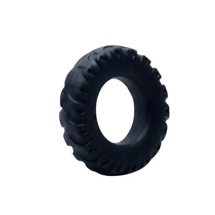 Bague de serrage noire en silicone, flexible, submersible, diamètre 2 cm, pour prolonger le plaisir intime.