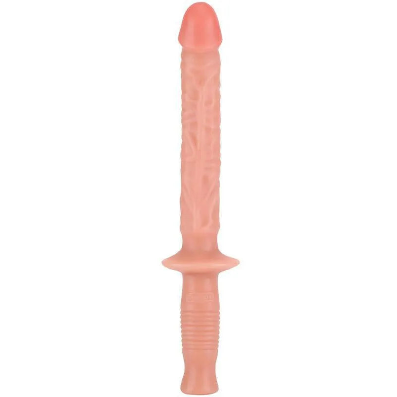 Baguette sexuelle PVC sans phtalates trente huit centimètres tige veinée poignée ergonomique style bâton police diamètre quatre point deux centimètres