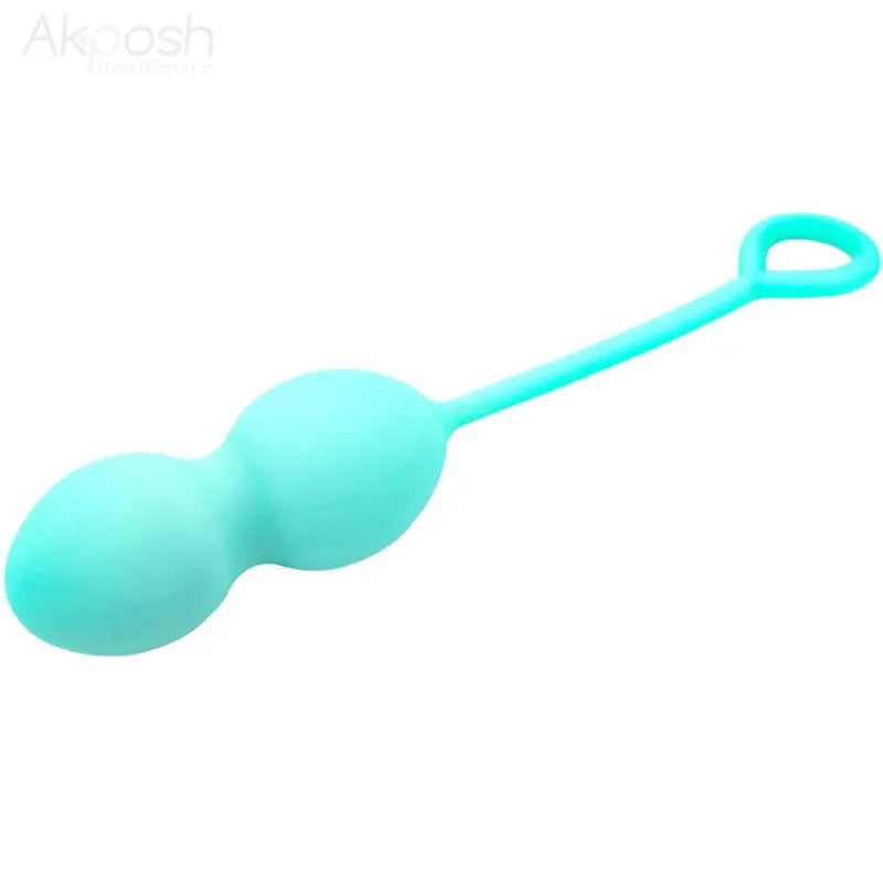 Balle de geisha verte en silicone ergonomique, forme sphérique lisse, pour renforcement pelvien et bien-être intime.